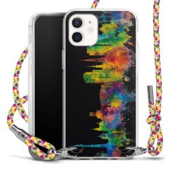 New Carry Case Transparent Stoff colourful/silber