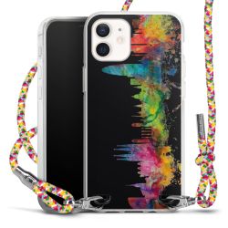 New Carry Case Transparent Stoff colourful/silber