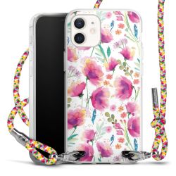 New Carry Case Transparent Stoff colourful/silber