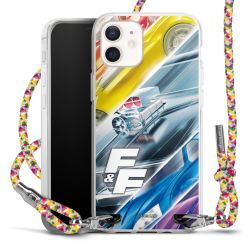 New Carry Case Transparent Stoff colourful/silber