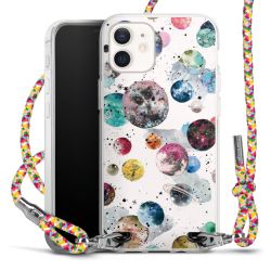 New Carry Case Transparent Stoff colourful/silber