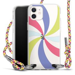 New Carry Case Transparent Stoff colourful/silber