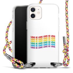 New Carry Case Transparent Stoff colourful/silber