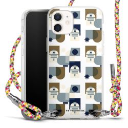 New Carry Case Transparent Stoff colourful/silber