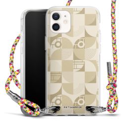 New Carry Case Transparent Stoff colourful/silber