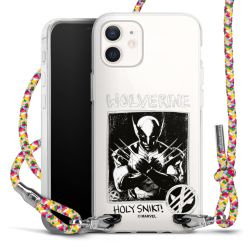 New Carry Case Transparent Stoff colourful/silber