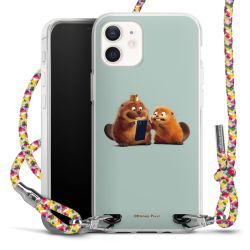 New Carry Case Transparent Stoff colourful/silber