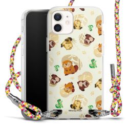 New Carry Case Transparent Stoff colourful/silber