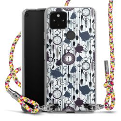 New Carry Case Transparent Stoff colourful/silber