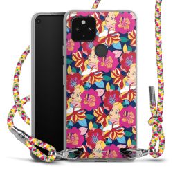 New Carry Case Transparent Stoff colourful/silber