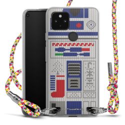 New Carry Case Transparent Stoff colourful/silber