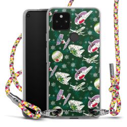 New Carry Case Transparent Stoff colourful/silber