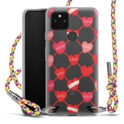 New Carry Case Transparent Stoff colourful/silber