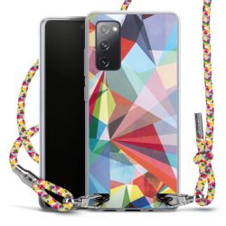 New Carry Case Transparent Stoff colourful/silber