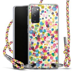 New Carry Case Transparent Stoff colourful/silber