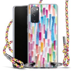 New Carry Case Transparent Stoff colourful/silber