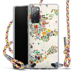 New Carry Case Transparent Stoff colourful/silber