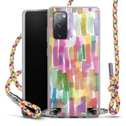 New Carry Case Transparent Stoff colourful/silber