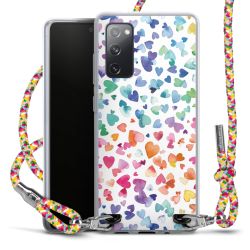 New Carry Case Transparent Stoff colourful/silber