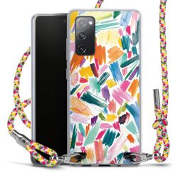 New Carry Case Transparent Stoff colourful/silber