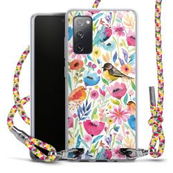 New Carry Case Transparent Stoff colourful/silber