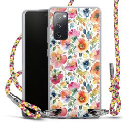 New Carry Case Transparent Stoff colourful/silber