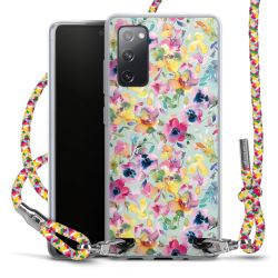 New Carry Case Transparent Stoff colourful/silber