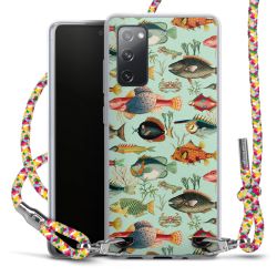 New Carry Case Transparent Stoff colourful/silber