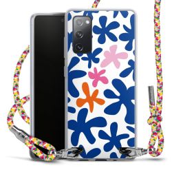 New Carry Case Transparent Stoff colourful/silber