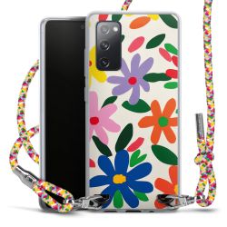New Carry Case Transparent Stoff colourful/silber