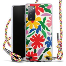 New Carry Case Transparent Stoff colourful/silber