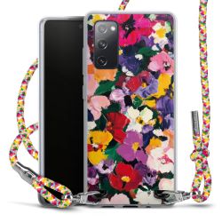 New Carry Case Transparent Stoff colourful/silber