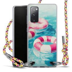 New Carry Case Transparent Stoff colourful/silber