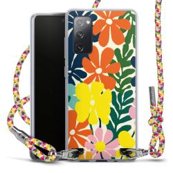 New Carry Case Transparent Stoff colourful/silber