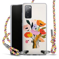 New Carry Case Transparent Stoff colourful/silber