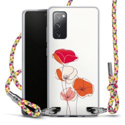 New Carry Case Transparent Stoff colourful/silber