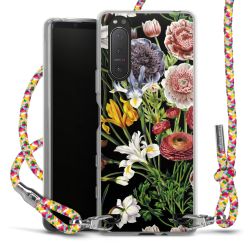 New Carry Case Transparent Stoff colourful/silber