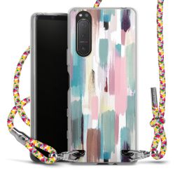 New Carry Case Transparent Stoff colourful/silber