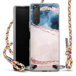 New Carry Case Transparent Stoff colourful/silber