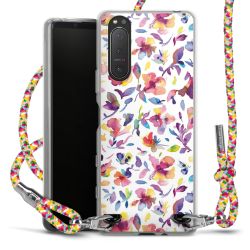 New Carry Case Transparent Stoff colourful/silber