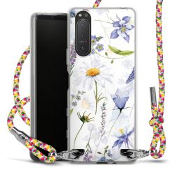 New Carry Case Transparent Stoff colourful/silber