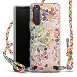 New Carry Case Transparent Stoff colourful/silber