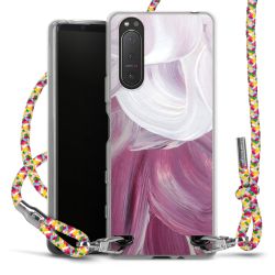 New Carry Case Transparent Stoff colourful/silber