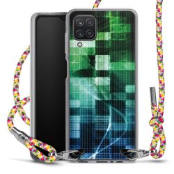 New Carry Case Transparent Stoff colourful/silber