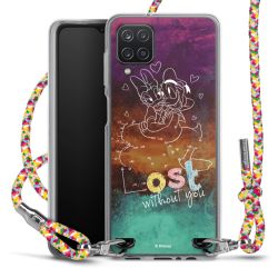 New Carry Case Transparent Stoff colourful/silber