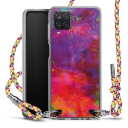 New Carry Case Transparent Stoff colourful/silber