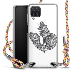 New Carry Case Transparent Stoff colourful/silber