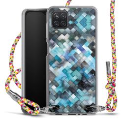 New Carry Case Transparent Stoff colourful/silber