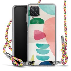 New Carry Case Transparent Stoff colourful/silber