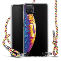 New Carry Case Transparent Stoff colourful/silber